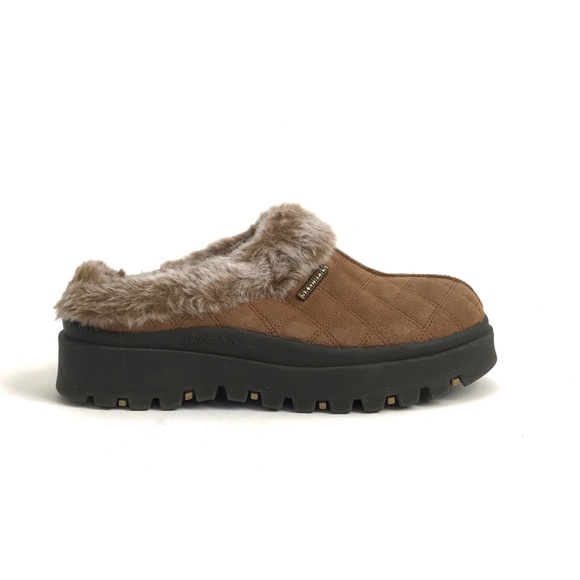 skechers clogs with fur